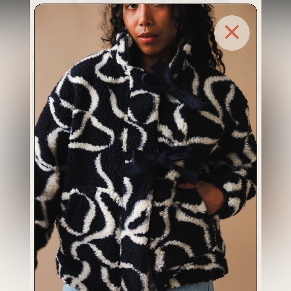 Cozy Black and White Teddy Jacket